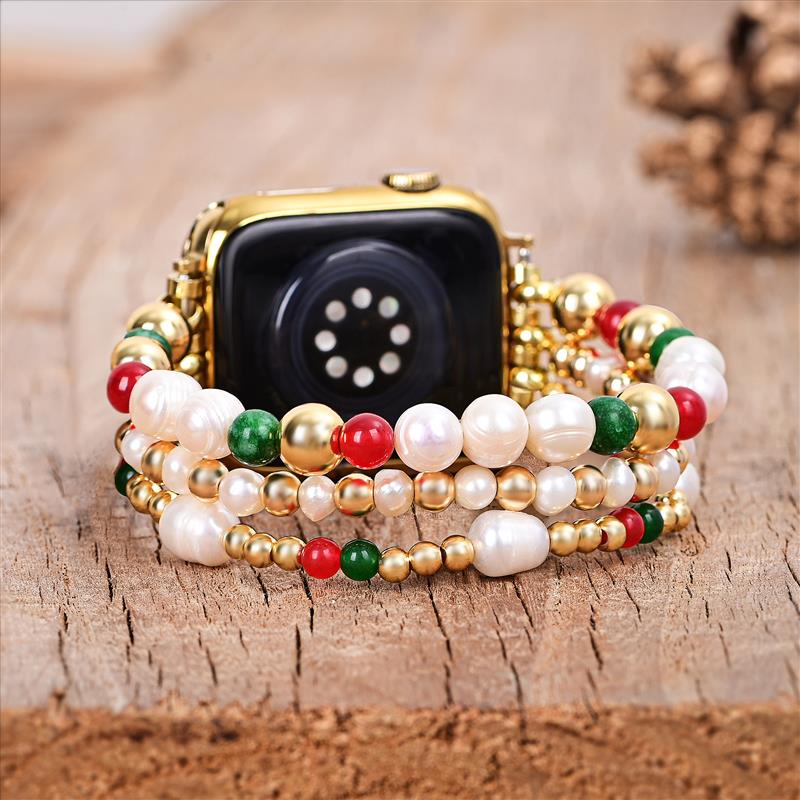 クリスマス スターライト ストレッチ Apple Watch ストラップ