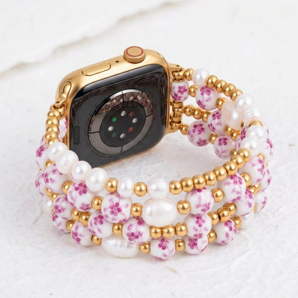 ポーセリンガーデン ローズブロッサム Apple Watch ストラップ