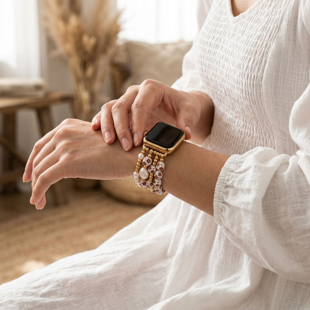 ポーセリンガーデン オータムブロッサム Apple Watch ストラップ