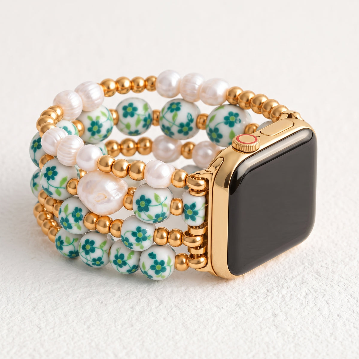 ポーセリンガーデン エメラルドグローブ Apple Watch ストラップ