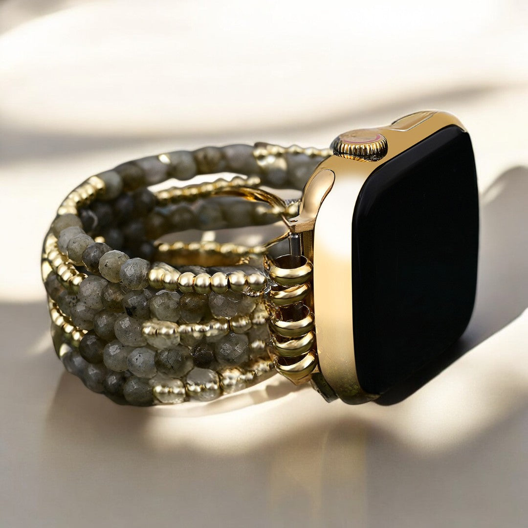 ラブラドライトマジックストレッチApple Watchストラップ