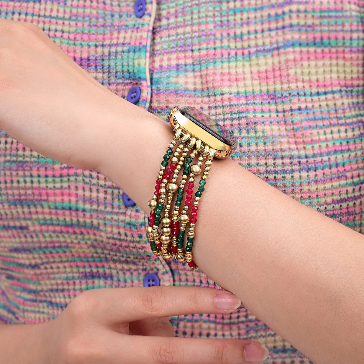 クリスマスグローストレッチ Apple Watch ストラップ