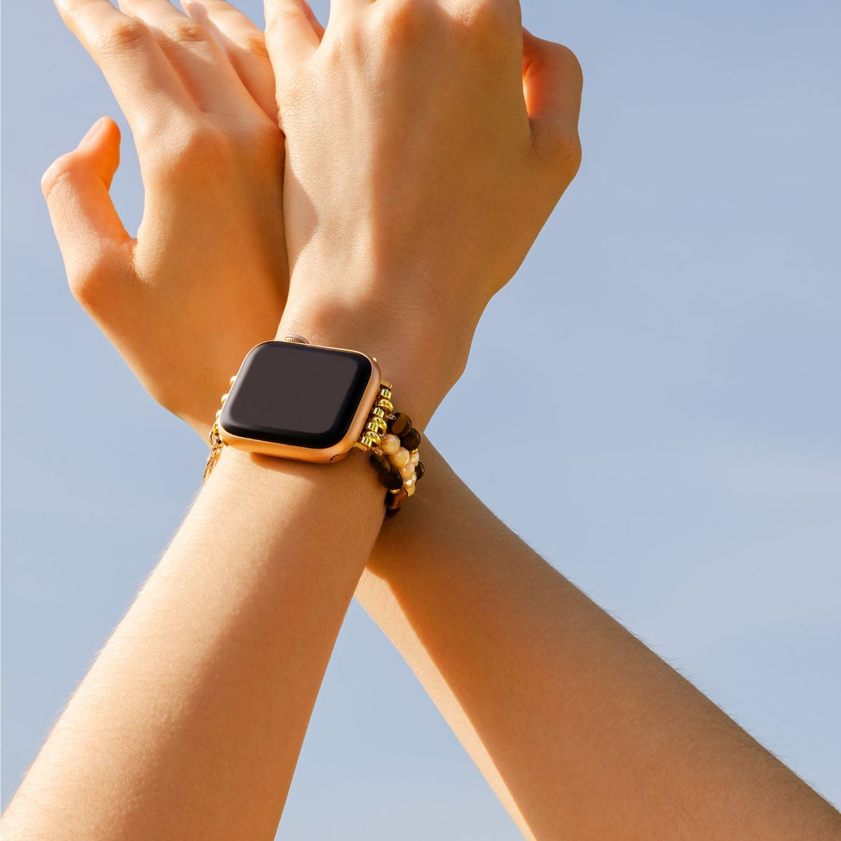 タイガーズアイの輝き Apple Watch ストラップ