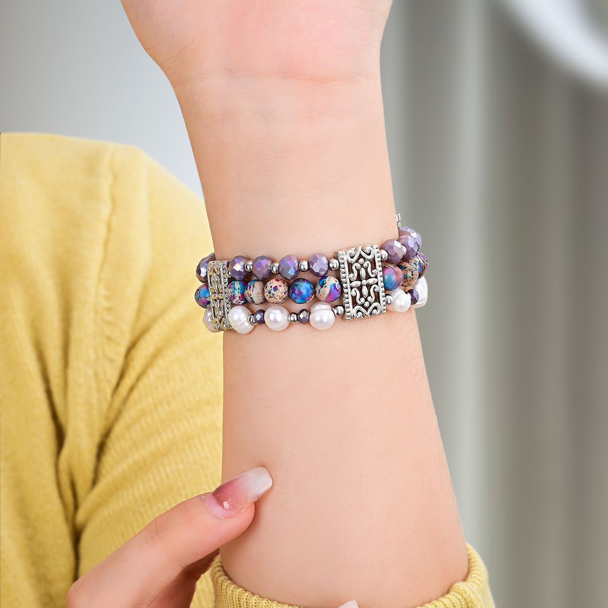 職人技のジャスパーオアシスストレッチApple Watchストラップ