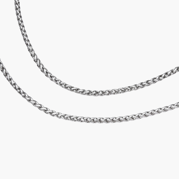 小麦チェーン(シルバー)3mm