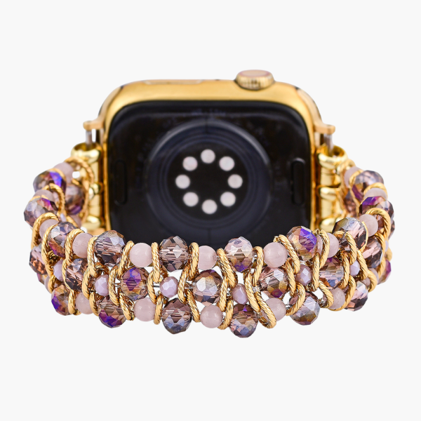 ゴールデンセレニティジェム編み込みApple Watchストラップ