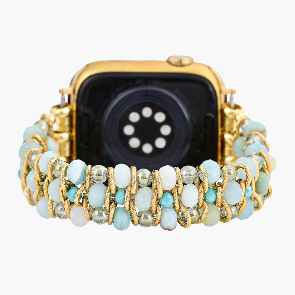 アマゾナイトドリーム編み込みApple Watchストラップ