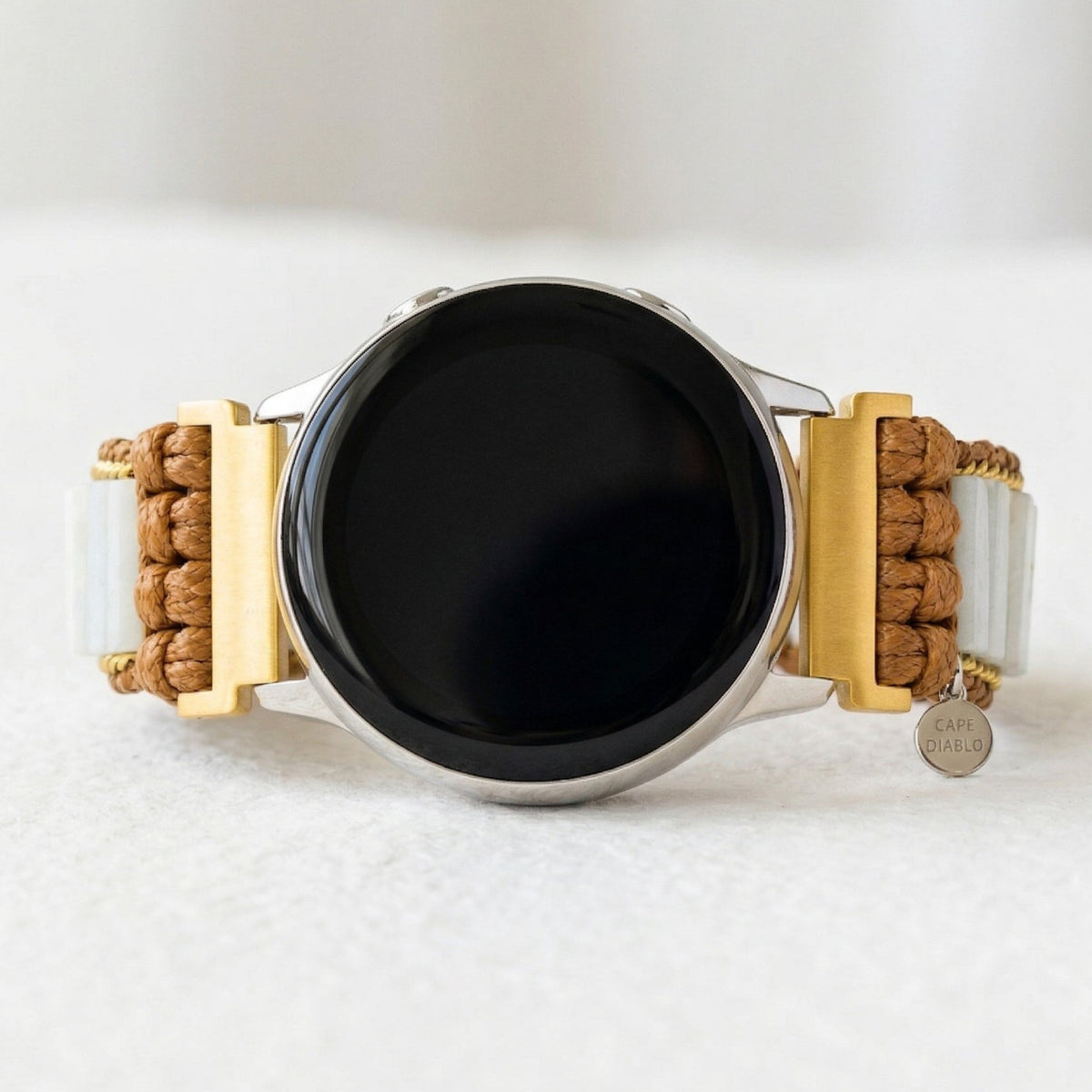 アマゾナイト保護 Samsung Galaxy Watch ストラップ