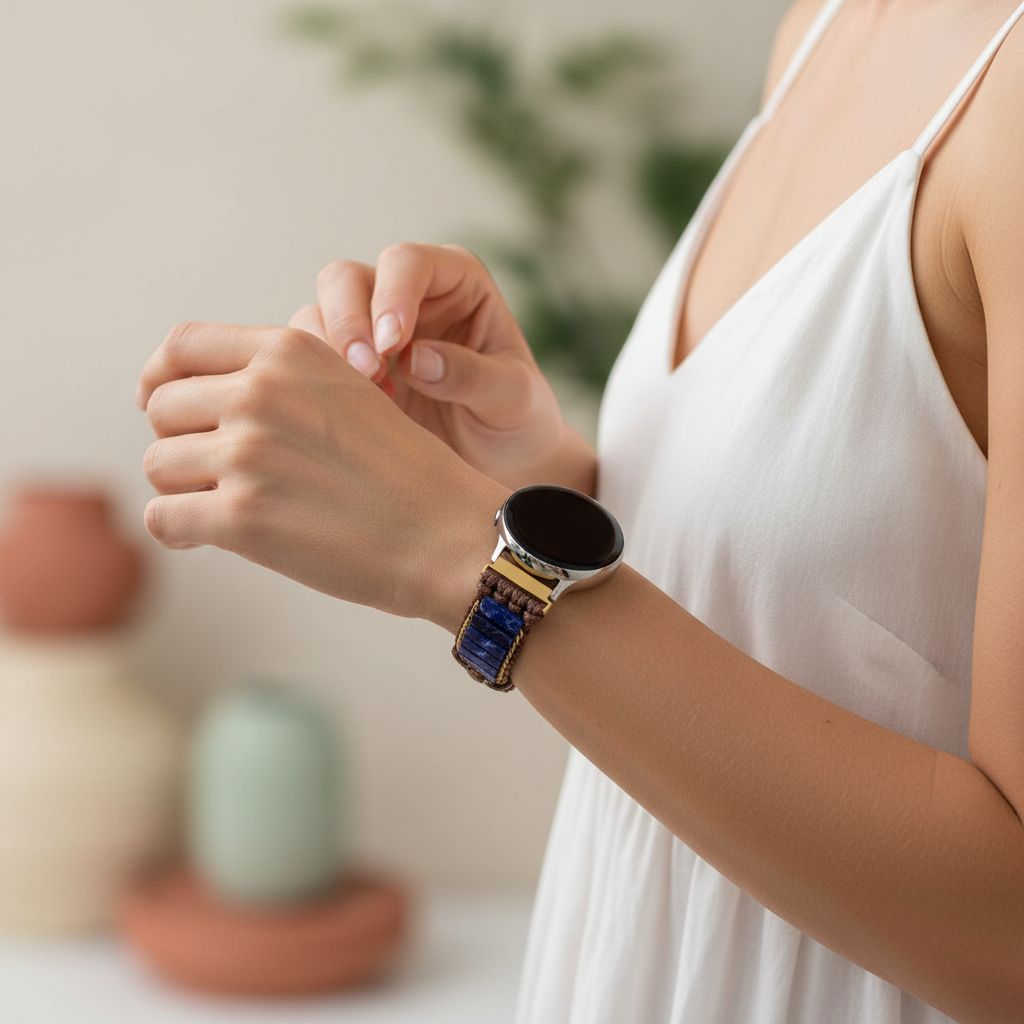 AzureラピスラズリSamsung Galaxy Watchストラップ