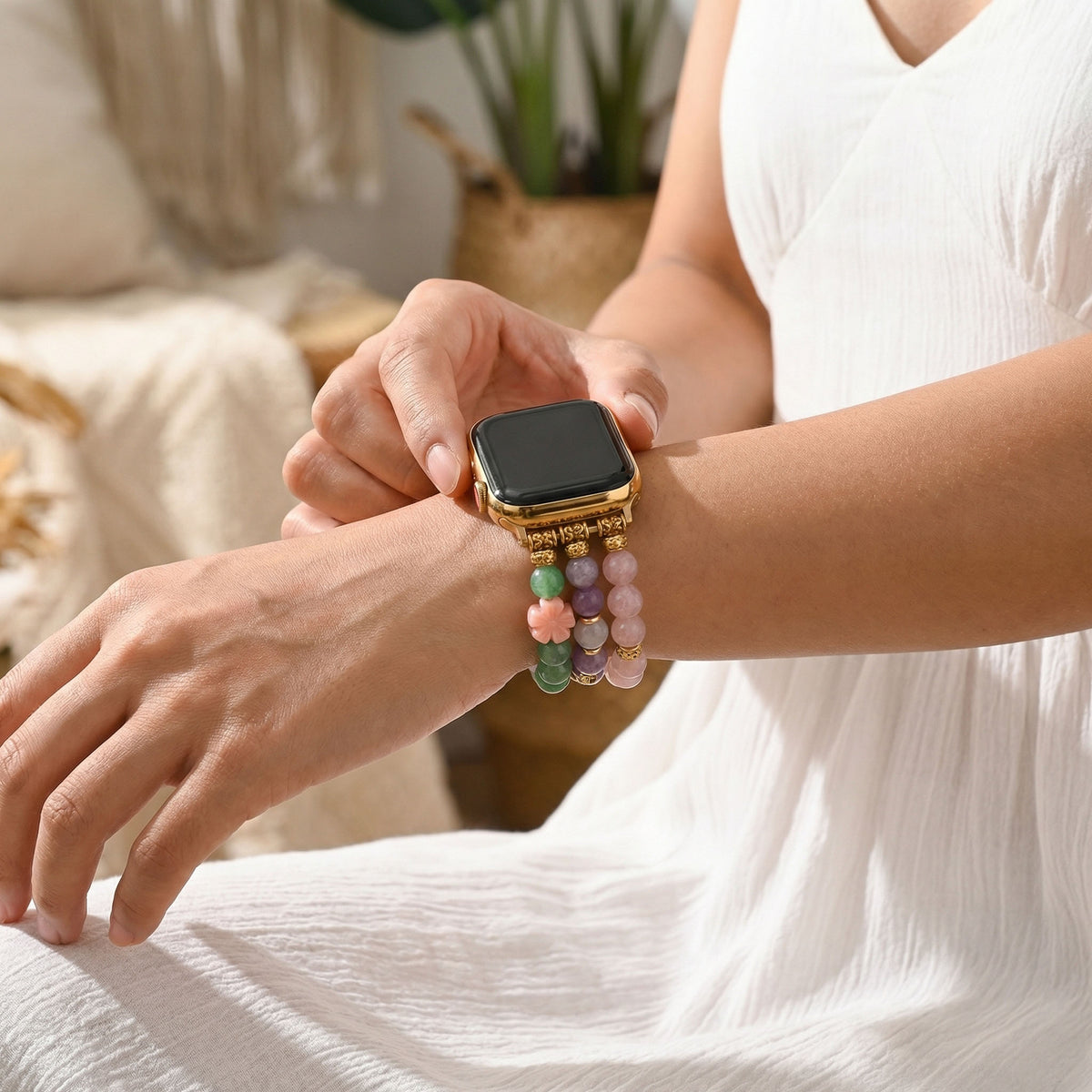 エターナルジェイド MOM ストレッチ Apple Watch ストラップ