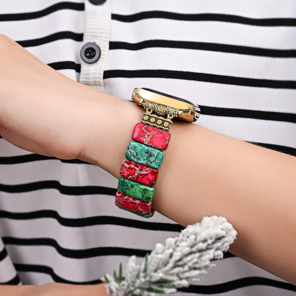 クリスマスワンダーストレッチ Apple Watch ストラップ