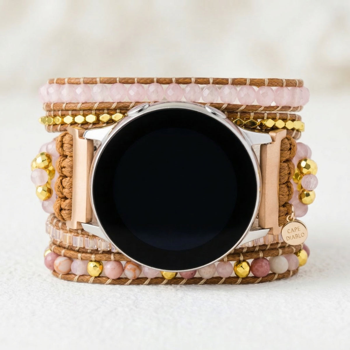 ゴールデンローズクォーツ Samsung Galaxy Watch ストラップ