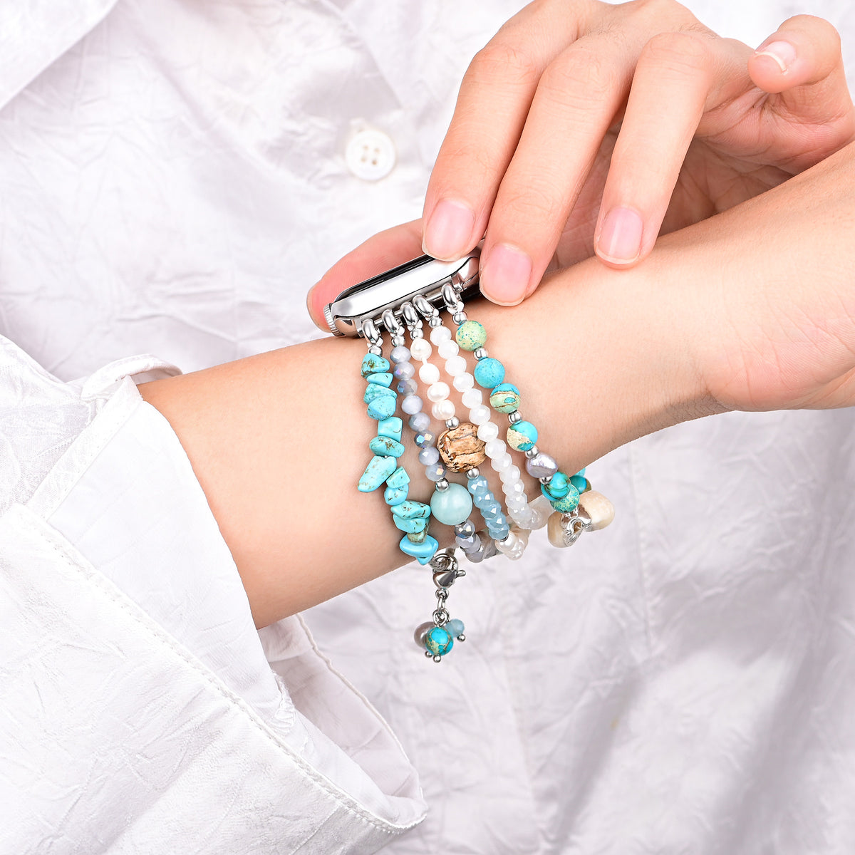 インテンスジャスパーグリマーストレッチ Apple Watch ストラップ