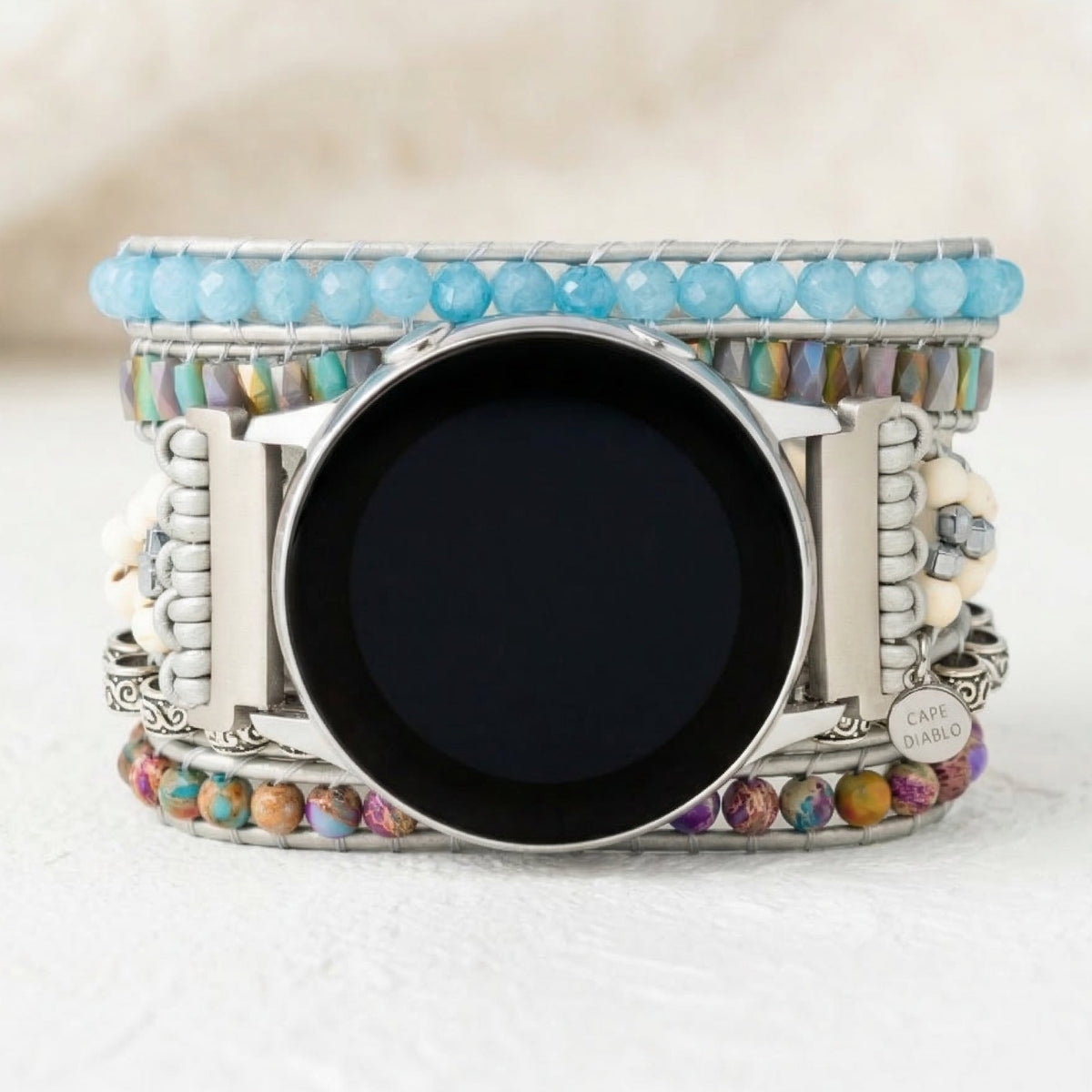 オーシャンジャスパー保護 Samsung Galaxy Watch ストラップ