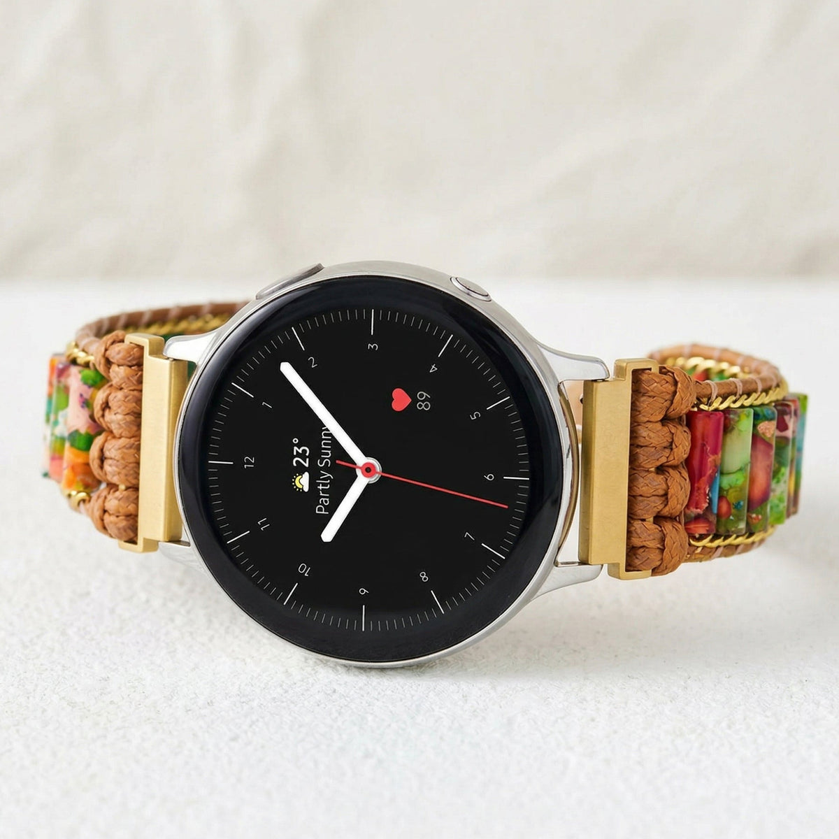 レインフォレストジャスパー Samsung Galaxy Watch ストラップ