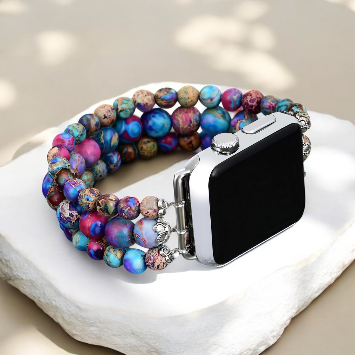 藤の不思議なジャスパーストレッチウォッチストラップ