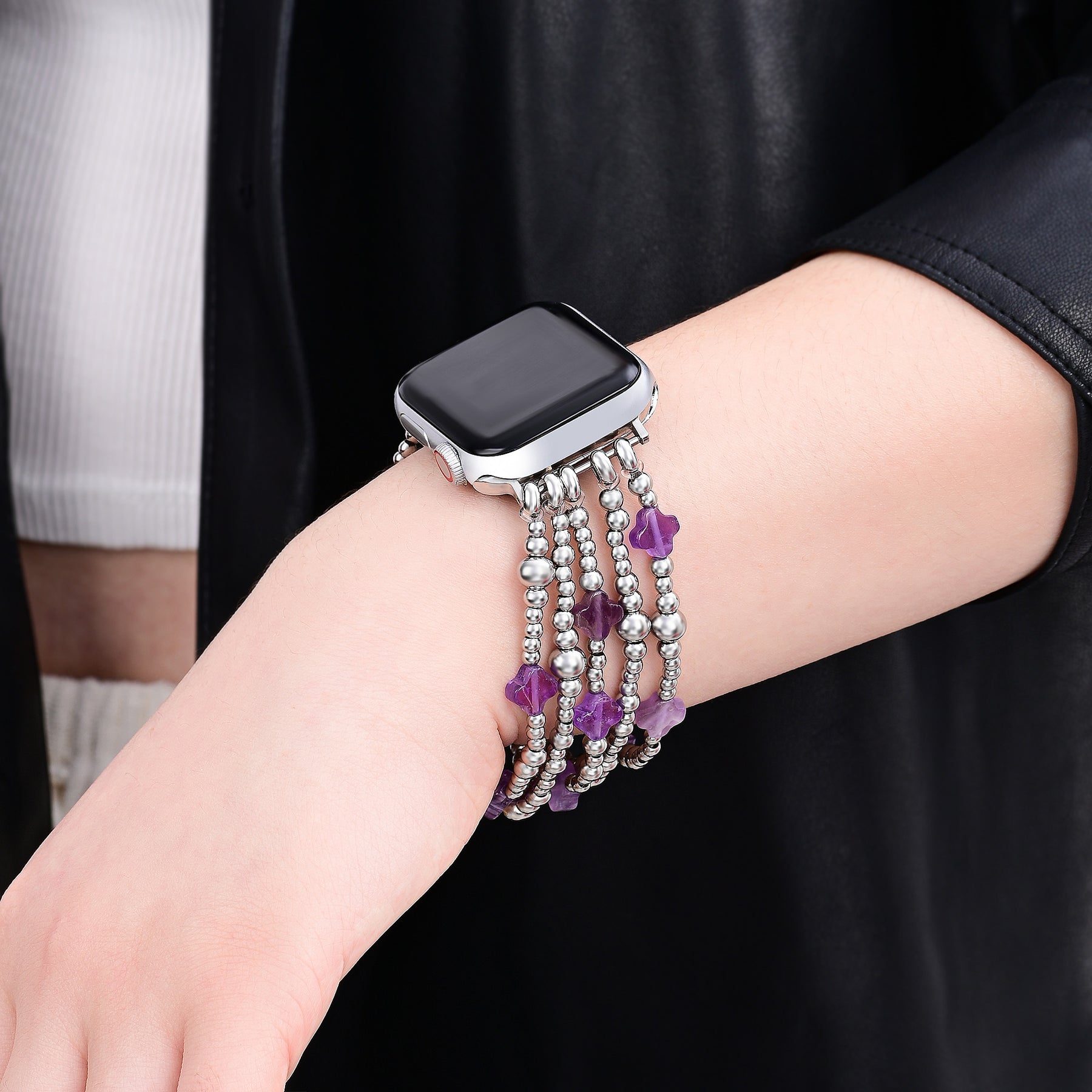 セレスティアルチャームクロスストレッチ Apple Watch ストラップ
