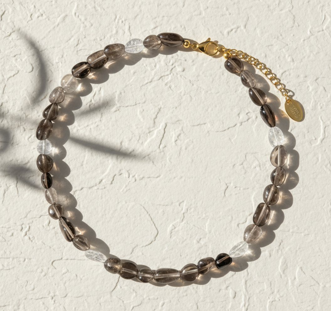 黒曜石クリスタルハーモニーネックレス