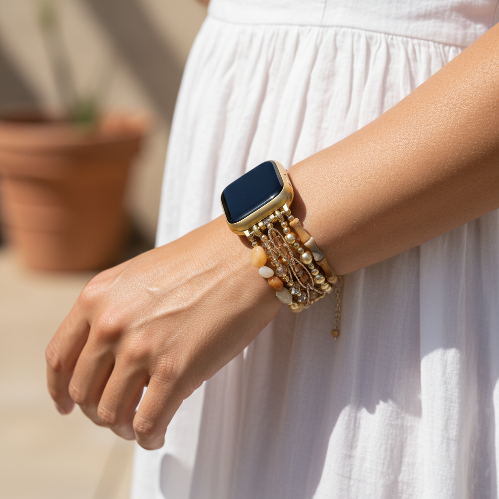 サハラの夕焼け伸縮式Apple Watchバンド