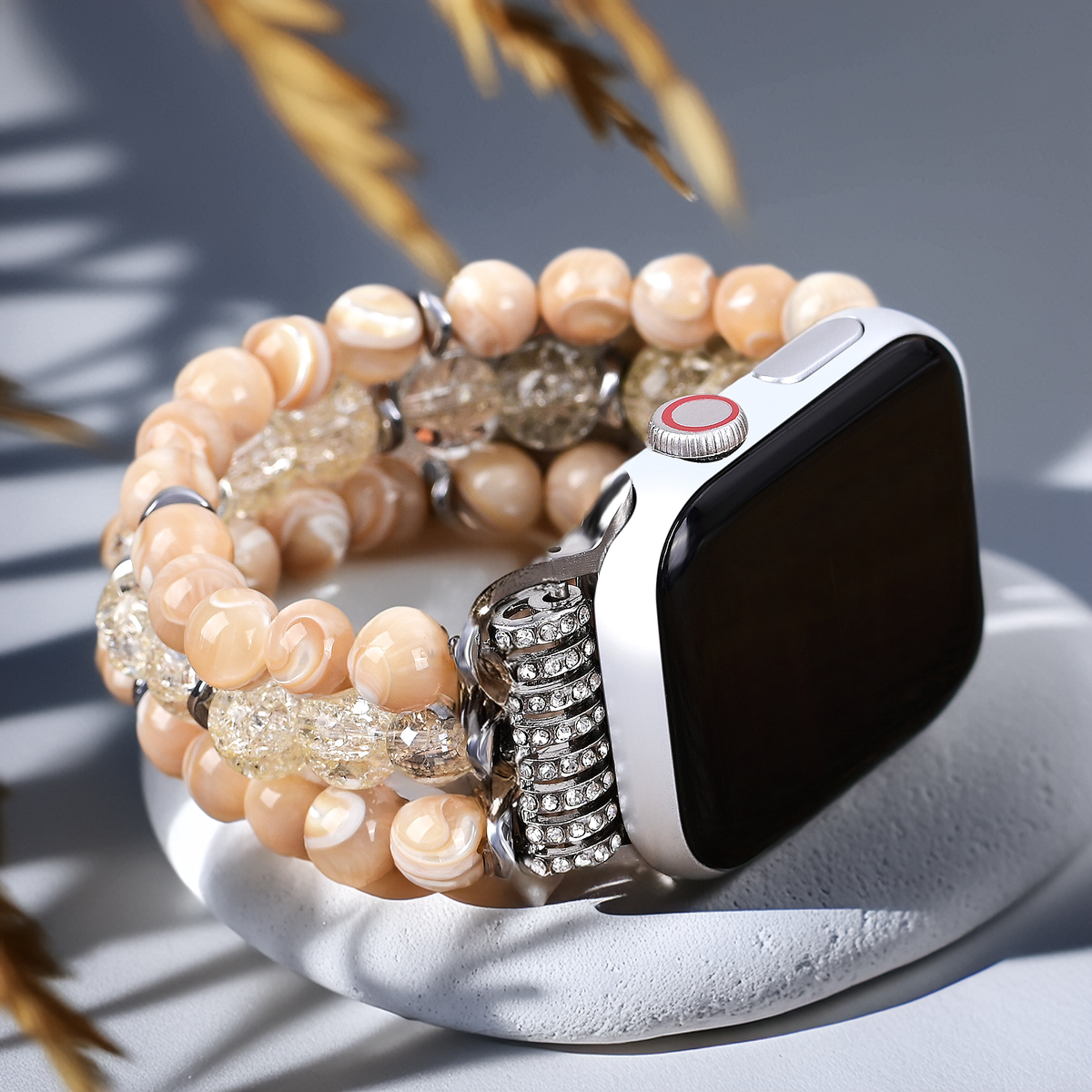 ハニークォーツストレッチApple Watchストラップ