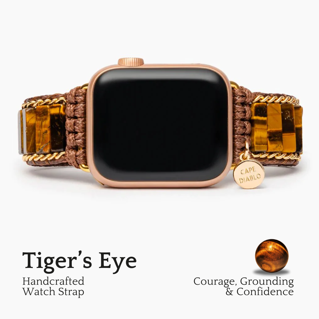 猛々しいタイガーアイのApple Watchストラップ