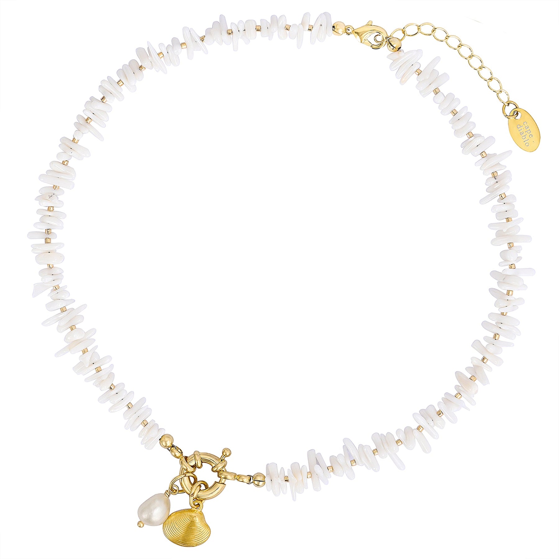 コースタルシェルパールネックレス