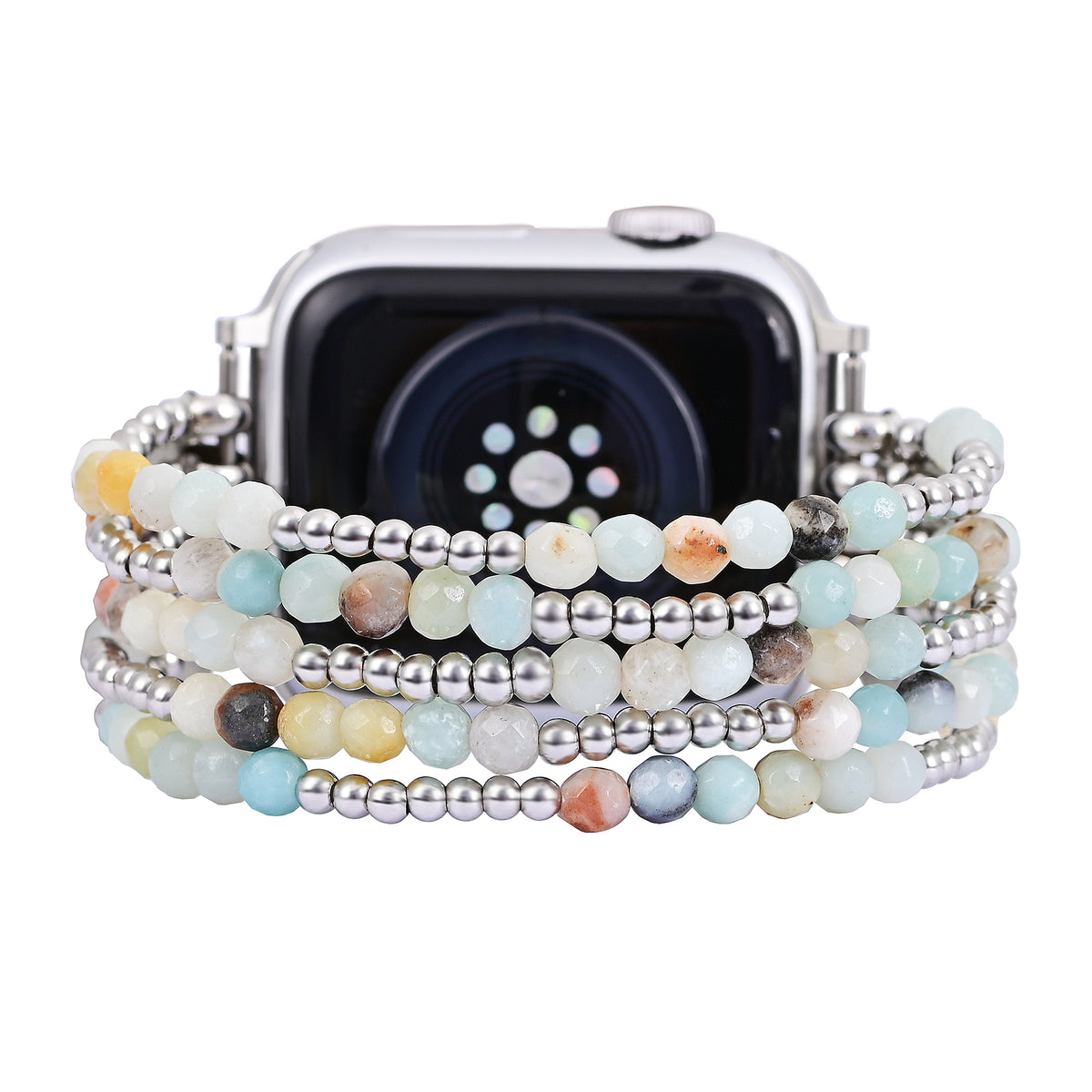 アマゾナイト ブリリアンス ストレッチ Apple Watch ストラップ