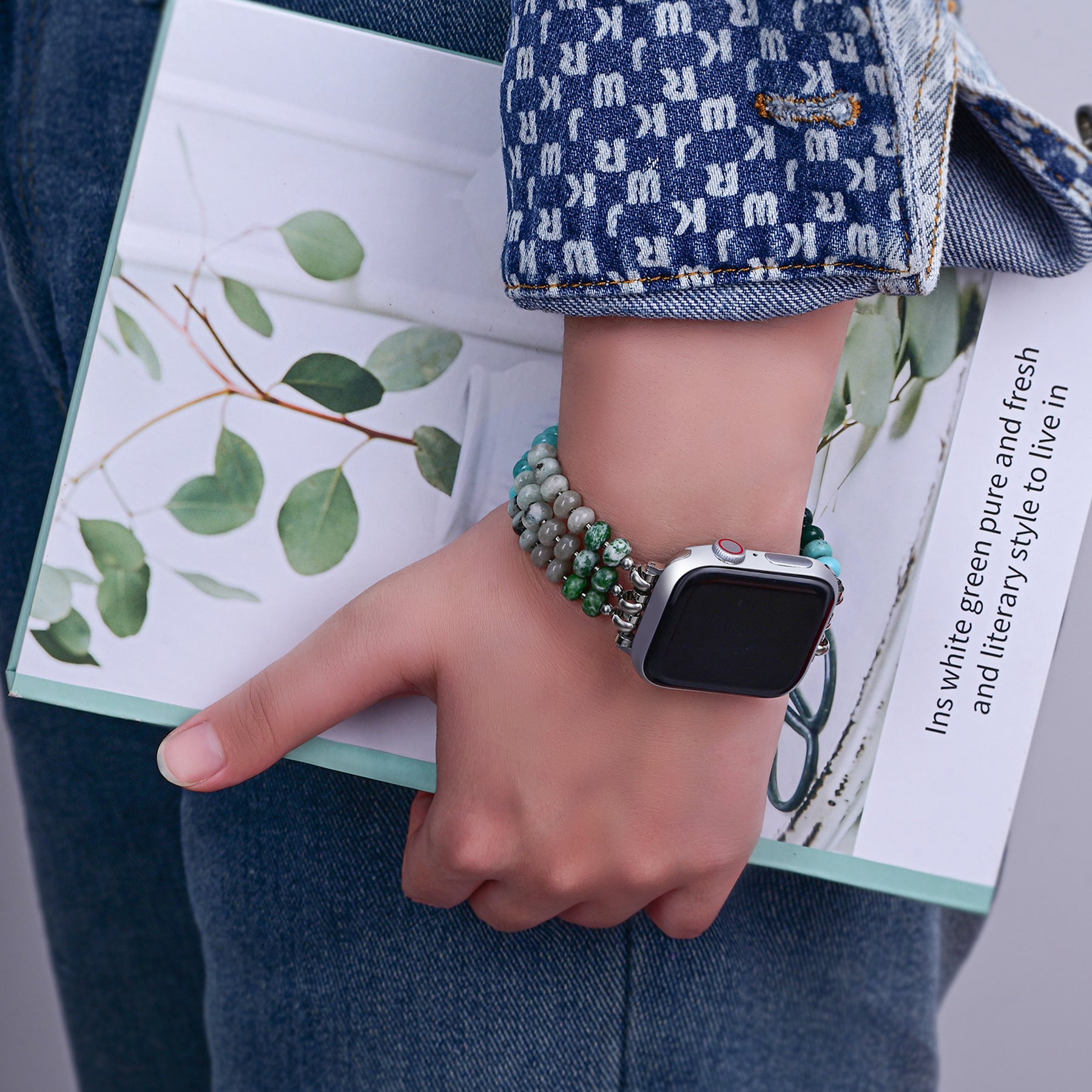 オーシャンブリーズストーンストレッチ Apple Watch ストラップ