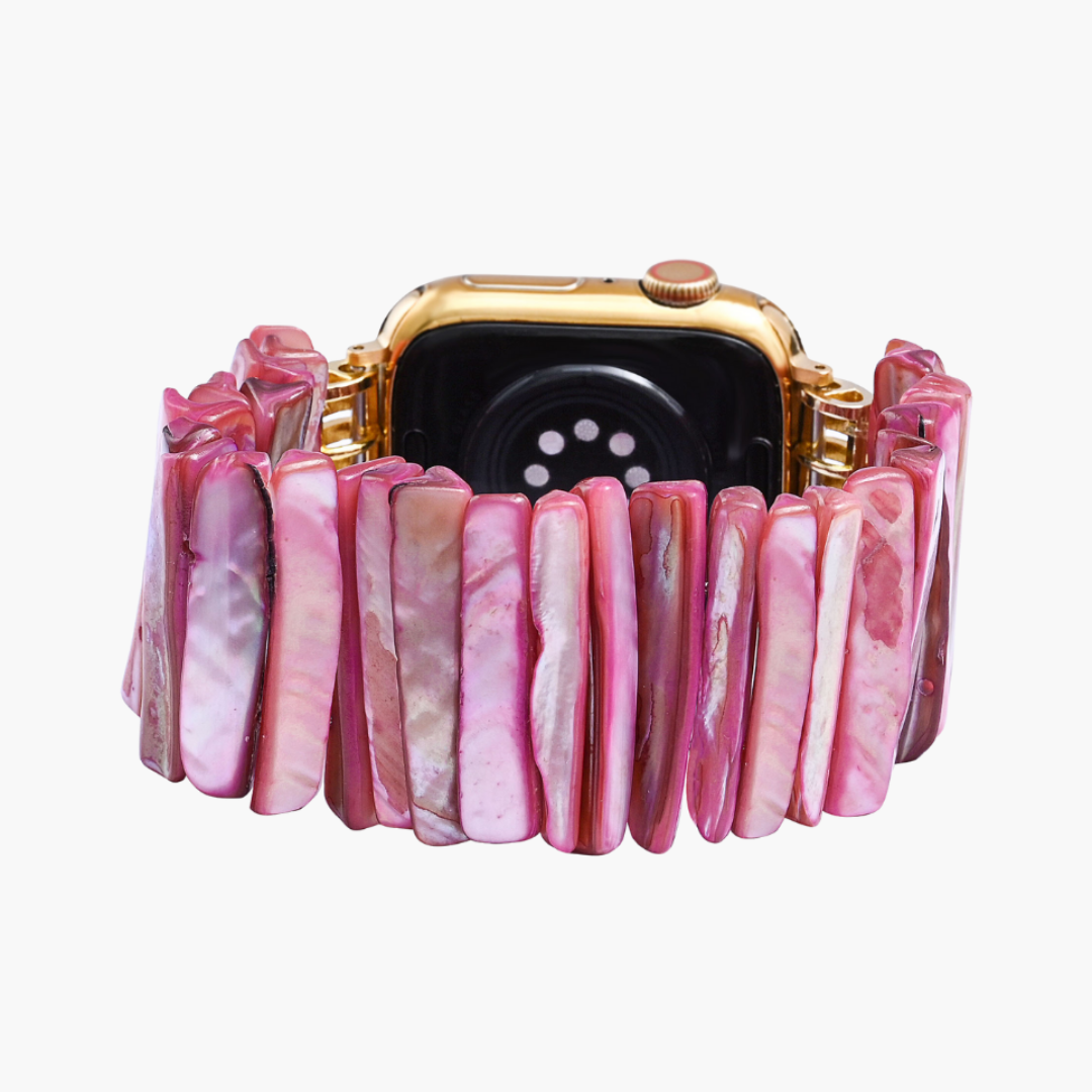 インペリアルオーキッドシェルストレッチ Apple Watch ストラップ