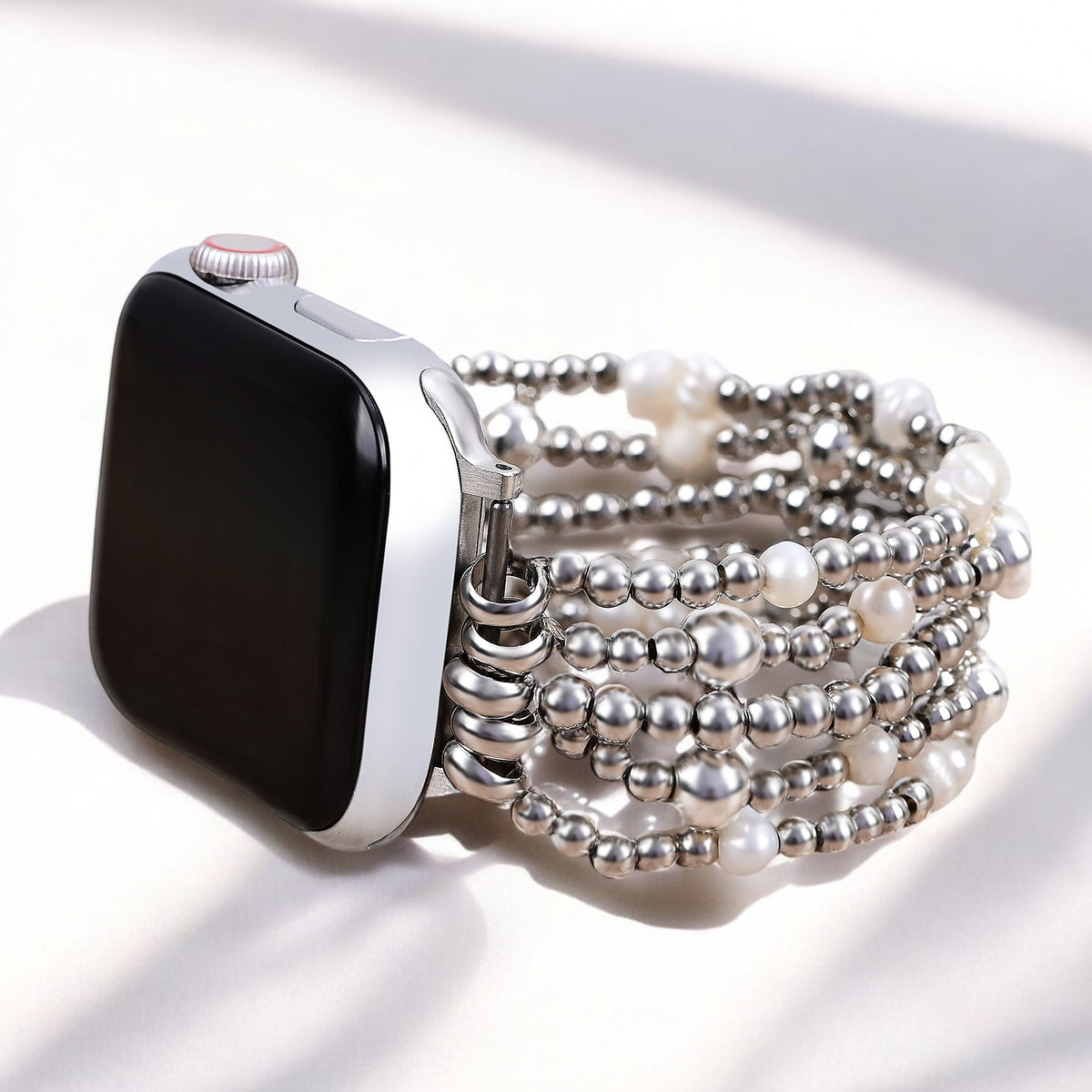 きらめくパールストレッチApple Watchストラップ