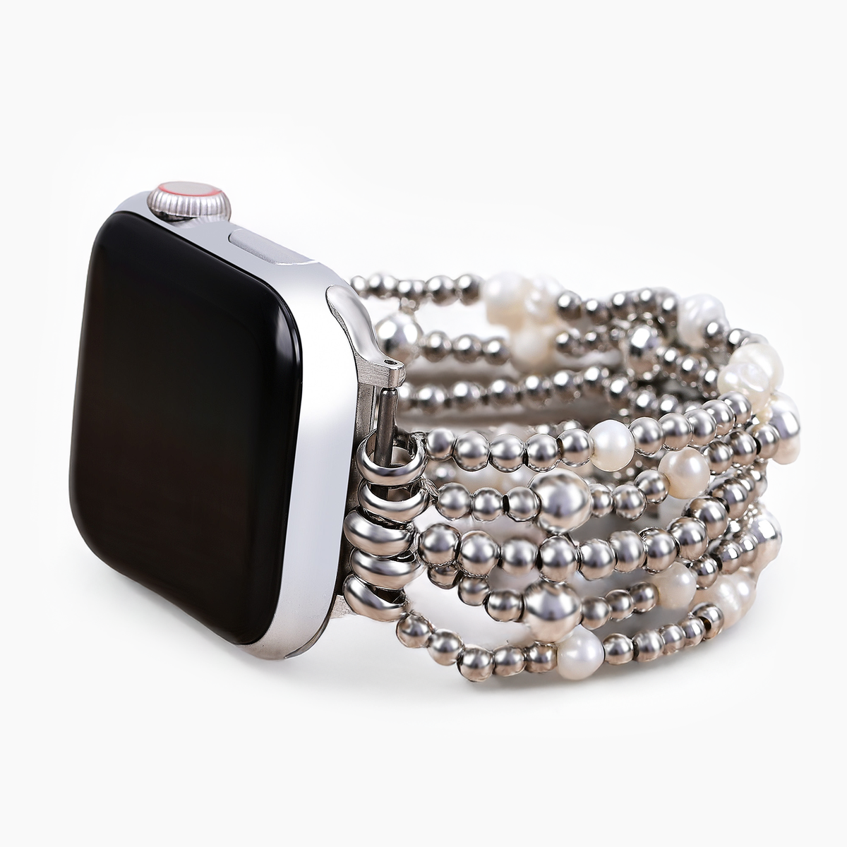 きらめくパールストレッチApple Watchストラップ