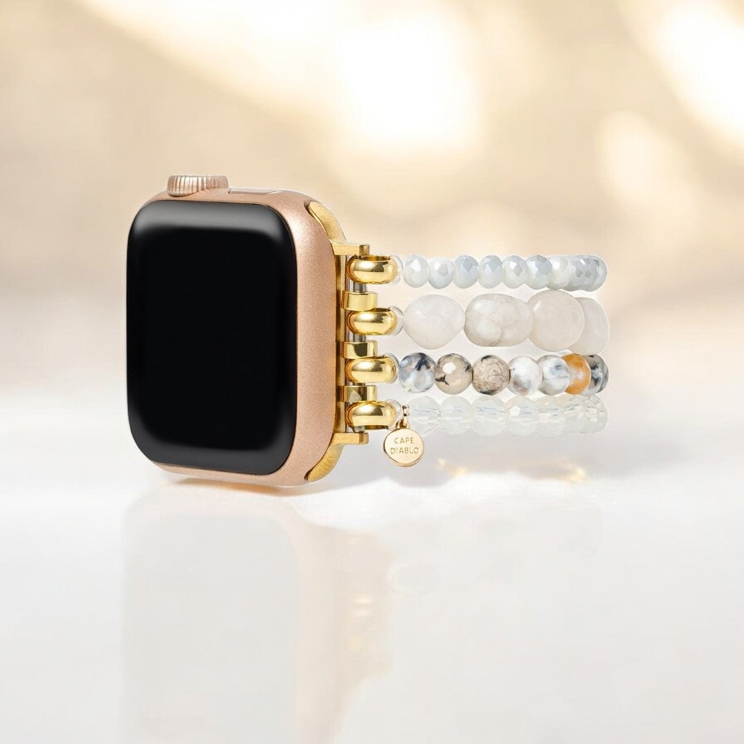 月明かりのアゲートハーモニー Apple Watch ストラップ