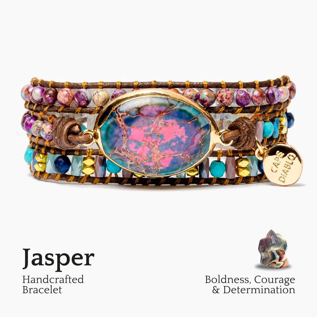 インテンス エンペラー ジャスパー ラップ ブレスレット