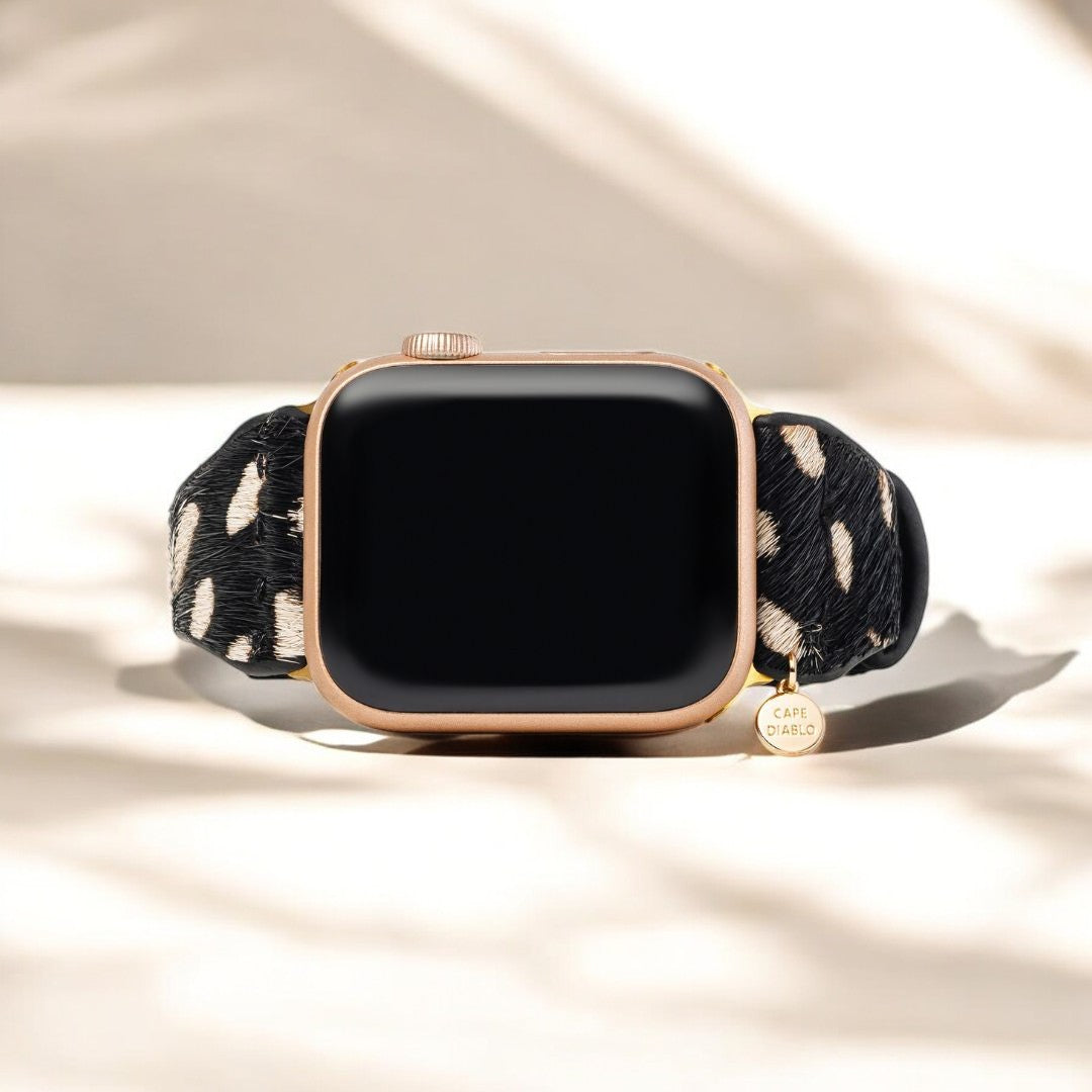 モノクロサファリレザーApple Watchストラップ