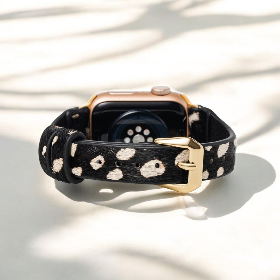 モノクロームサファリレザー Apple Watch ストラップ
