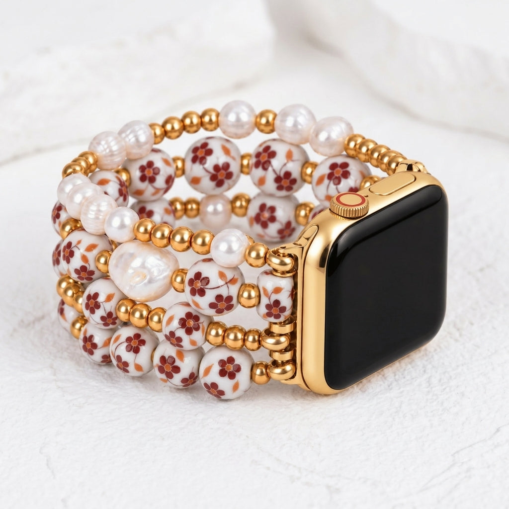 ポーセリンガーデン オータムブロッサム Apple Watch ストラップ