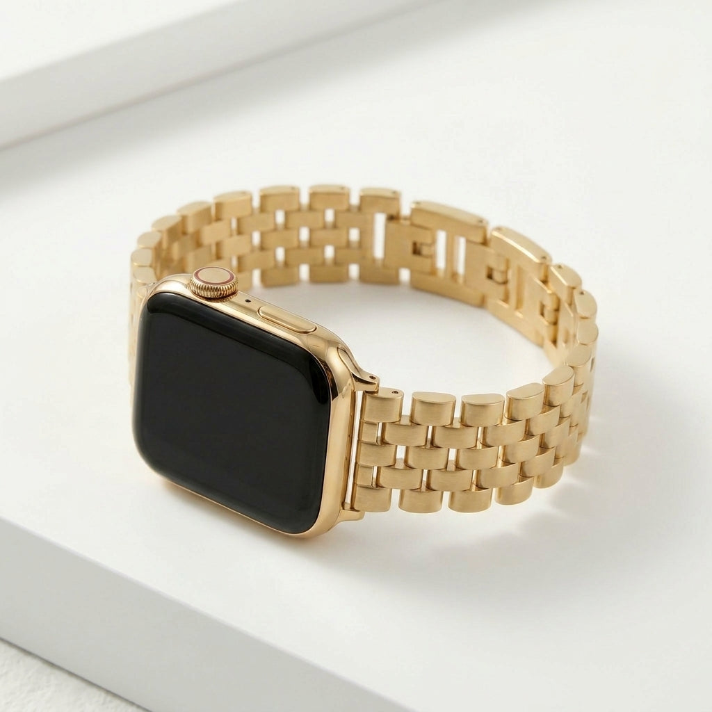ゴールデンシックラグジュアリーApple Watchストラップ