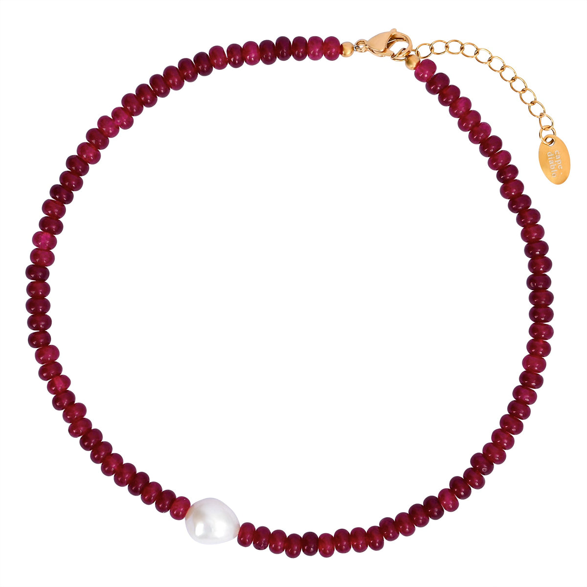 翡翠パールハーモニーネックレス