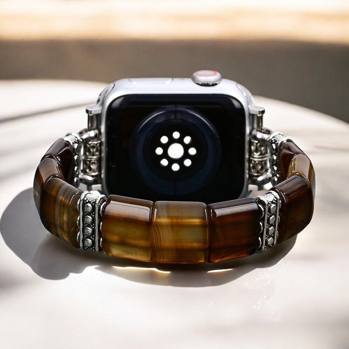 エーテリアルデューンアゲートストレッチ Apple Watch ストラップ