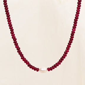 翡翠パールハーモニーネックレス