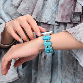 セレニティターコイズストレッチ Apple Watch ストラップ