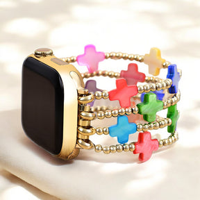 チャクラ クロス ストレッチApple Watchストラップ
