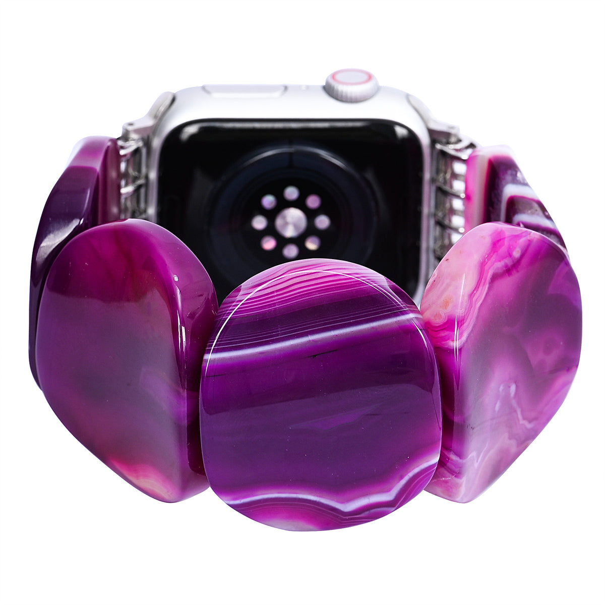 ミスティックプラムアゲートストレッチ Apple Watch ストラップ