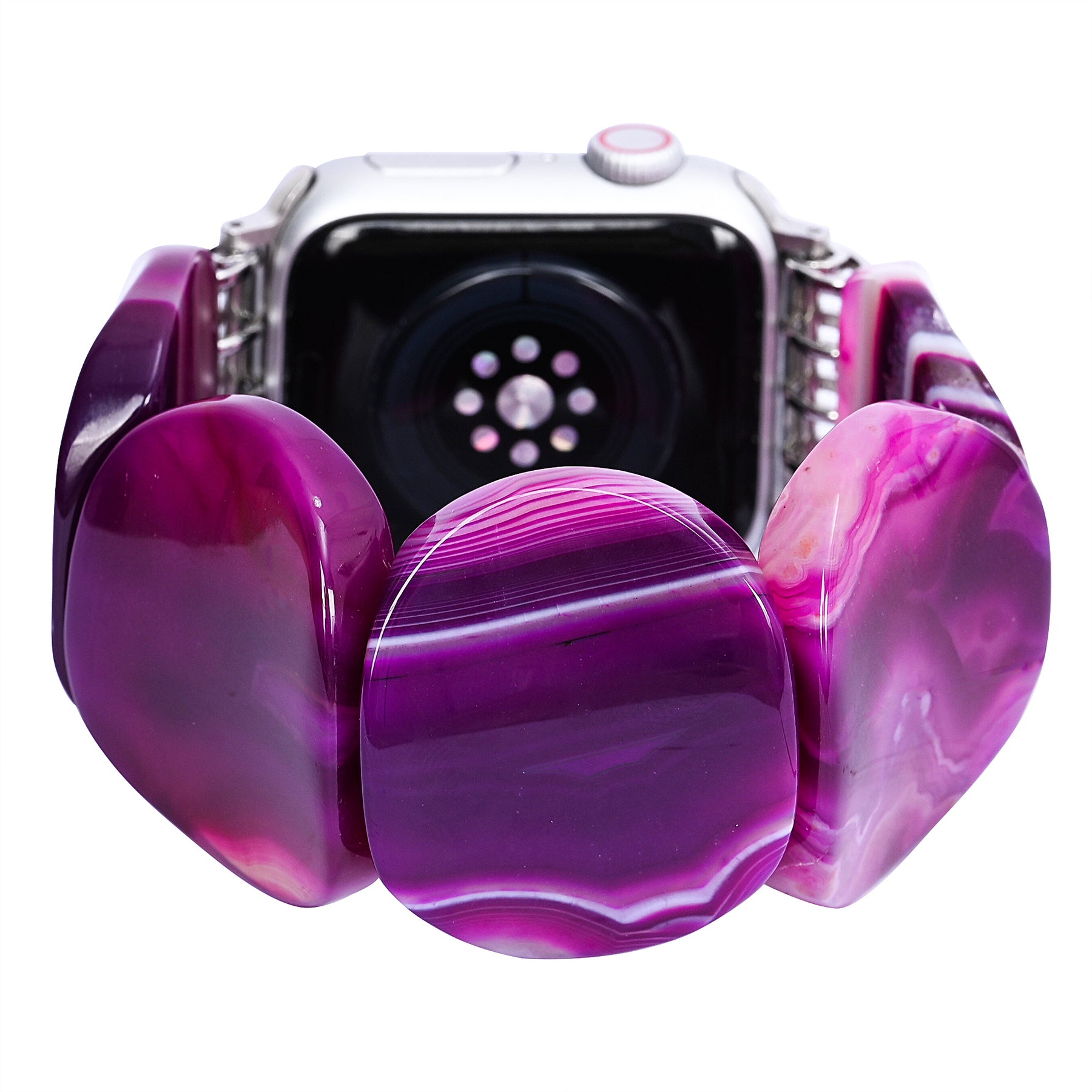 ミスティックプラムアゲートストレッチ Apple Watch ストラップ