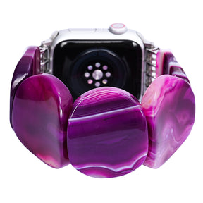 ミスティックプラムアゲートストレッチ Apple Watch ストラップ