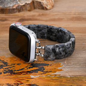ミッドナイト バランス ストーン 伸縮 アップルウォッチ バンド