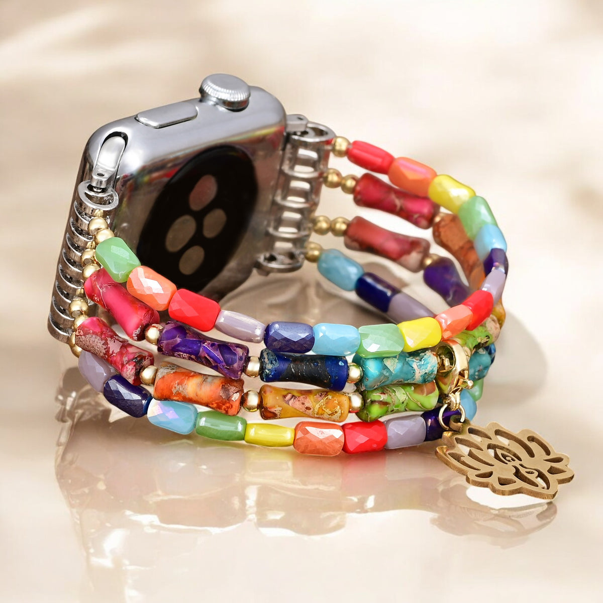 ロータスチャクラストレッチ Apple Watch ストラップ