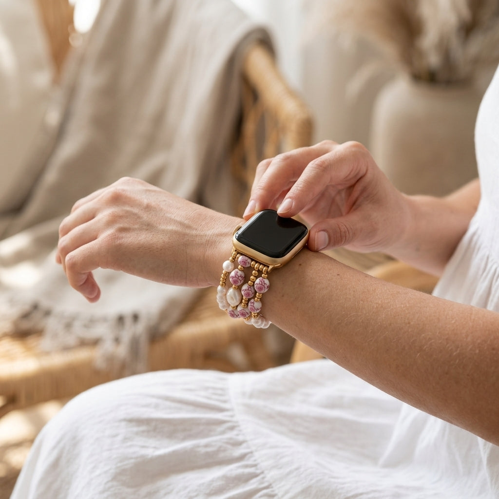 ポーセリンガーデン チェリーブロッサム Apple Watch ストラップ