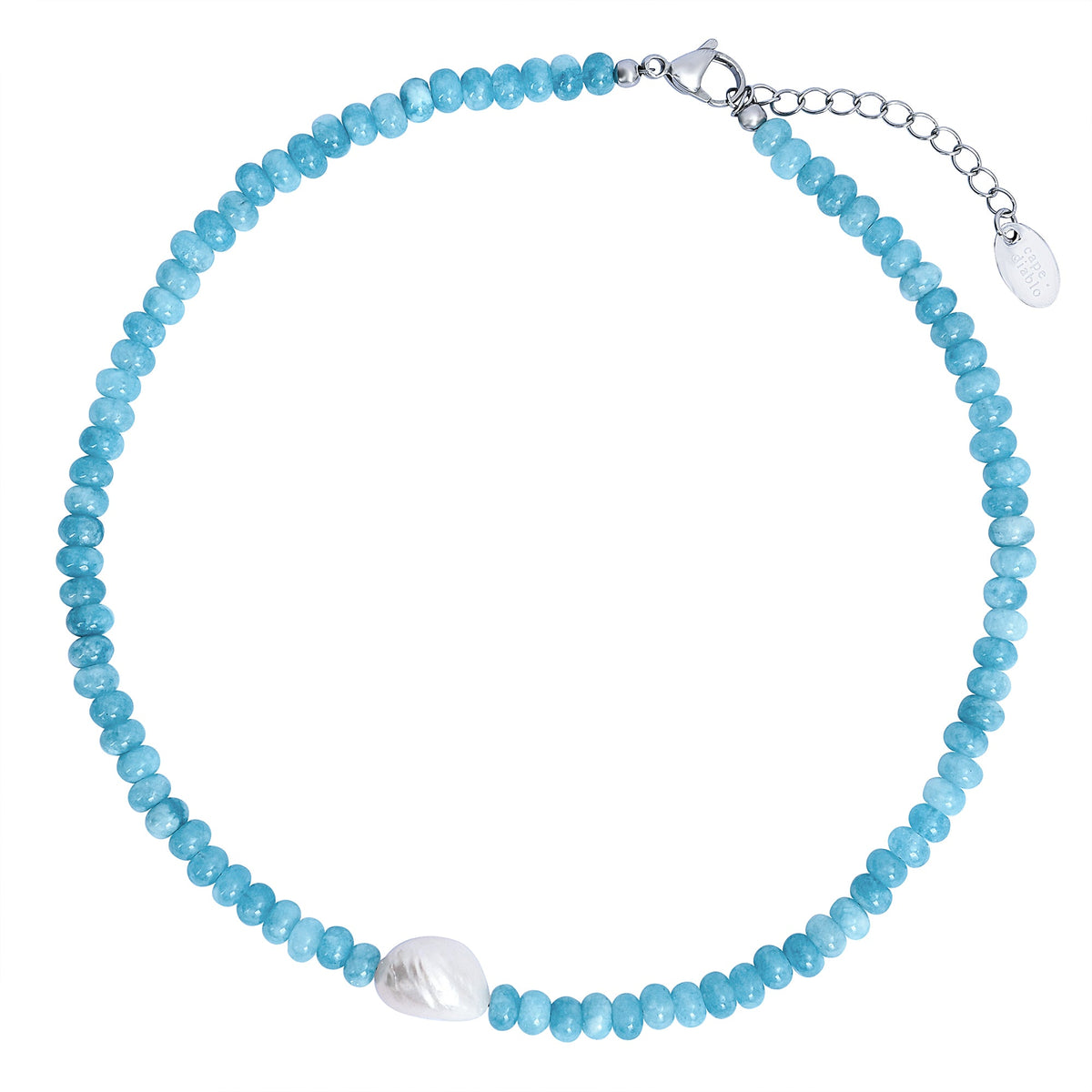 翡翠の花の真珠のネックレス