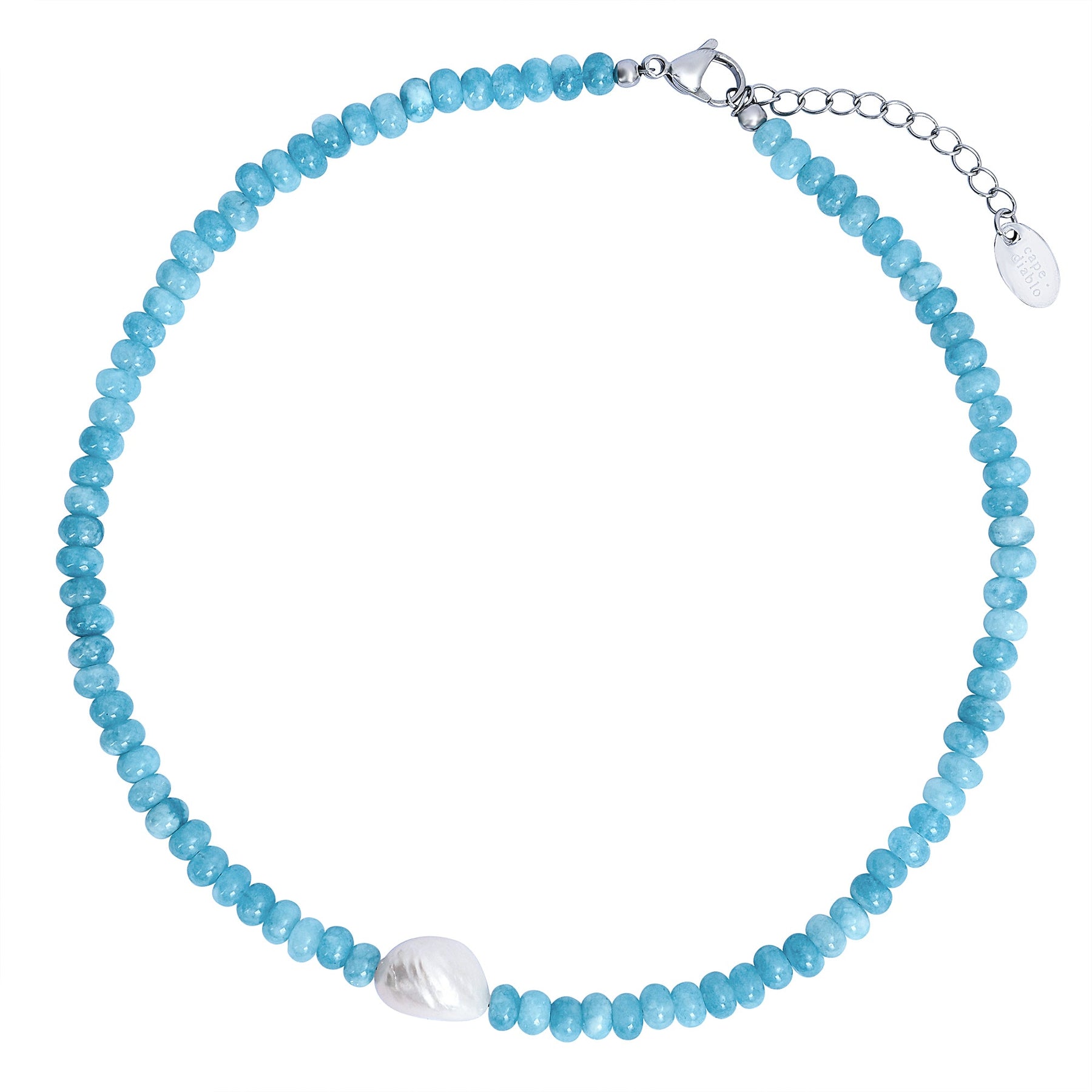 翡翠の花の真珠のネックレス